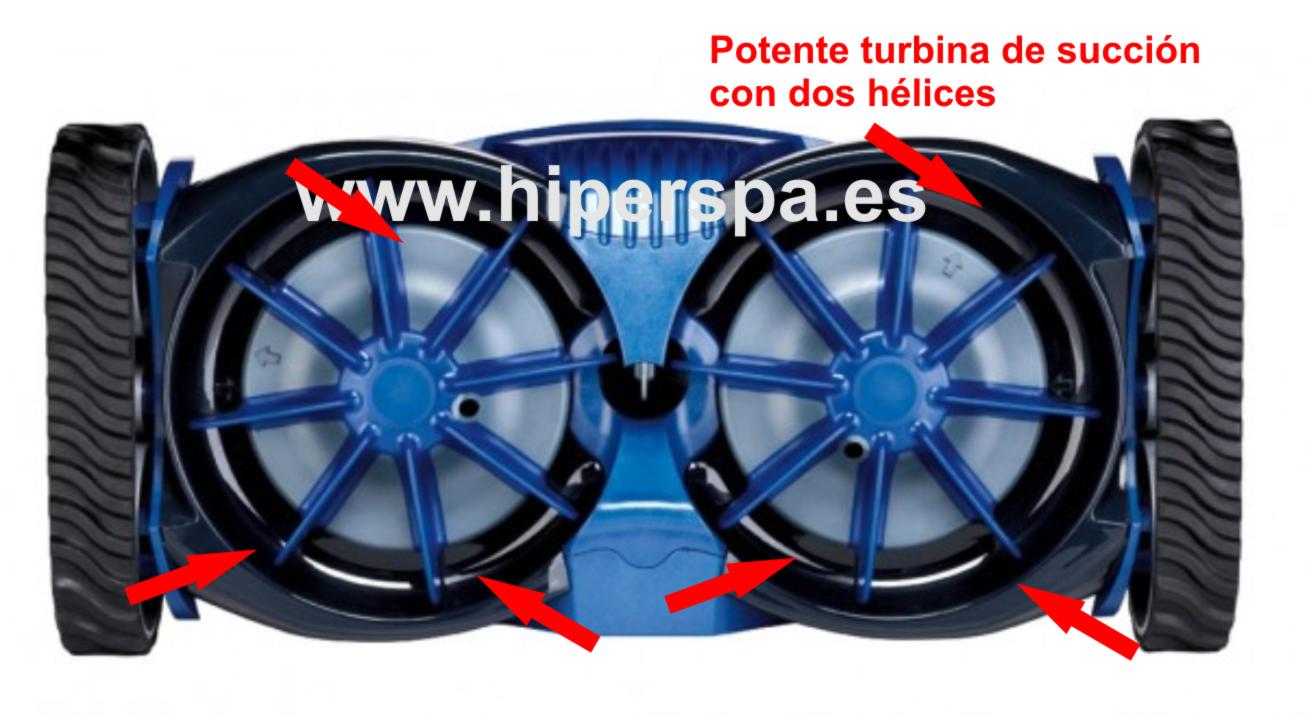 Limpiafondos hidráulico MX8 de Zodiac Limpiafondos hidráulico MX8 de Zodiac parte trasera
