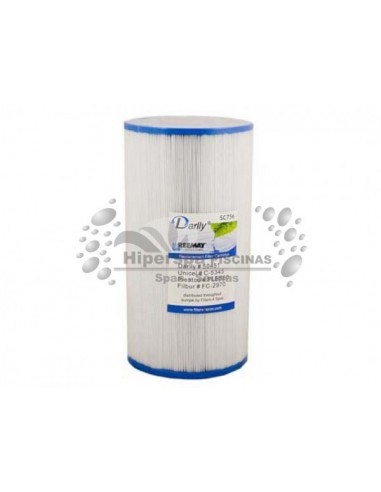 Filtro para spa jacuzzi 50SQF (250mm) SC756 - Reemplaza a Pleatco PLBS50