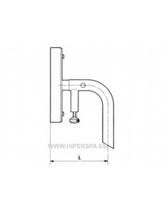 Soporte panel de viraje piscina