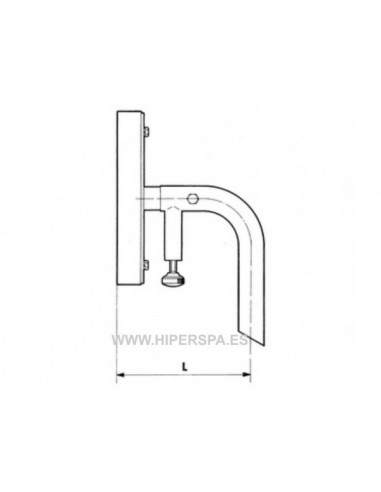 Soporte panel de viraje piscina