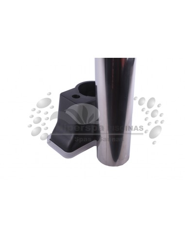 Barandilla inoxidable para salida de piscina 2 CURVAS EMPOTRAR 1219 mm. AISI 316