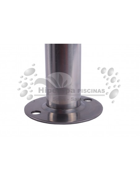 Barandilla inoxidable para salida de piscina 3 CURVAS PLETINA SOLDADA 1829 mm. AISI 316