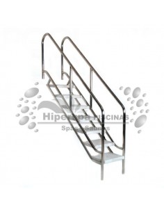 Escalera piscina fácil acceso 4 peldaños AISI 316