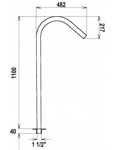 Cañón Tahiti chorro para piscina AISI 316 2