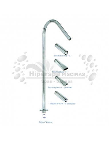 Cañón Tahiti chorro para piscina AISI 316