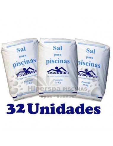 Sal para piscinas 32 sacos