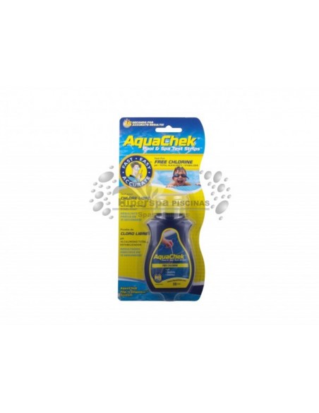 AquaChek Amarillo - Tiras Analíticas 4 en 1 para Piscina (Bote 50 uds)