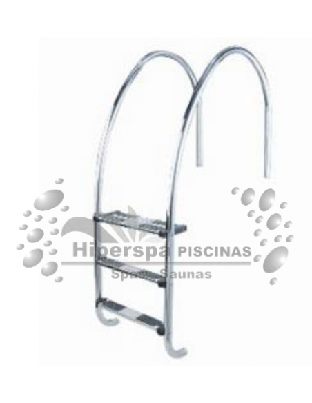 Escalera piscina REBOSADERO 3 peldaños AISI 316