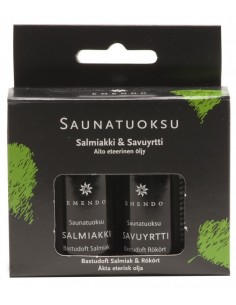 Esencias Salmiac y Humo de Hierbas Emendo para sauna 2x10 ml