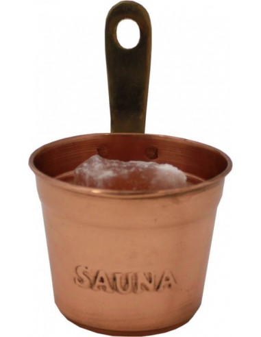 Taza y Sal del Himalaya para sauna Emendo