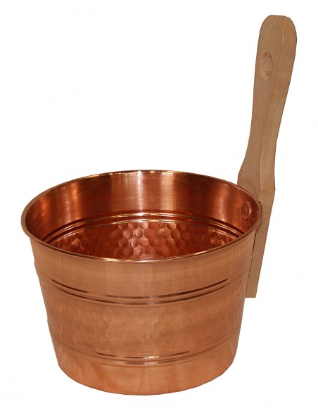 Cubo y Cazo de Latón Saunia