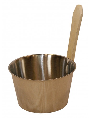 Cubo y Cazo de Acero Inoxidable Saunia