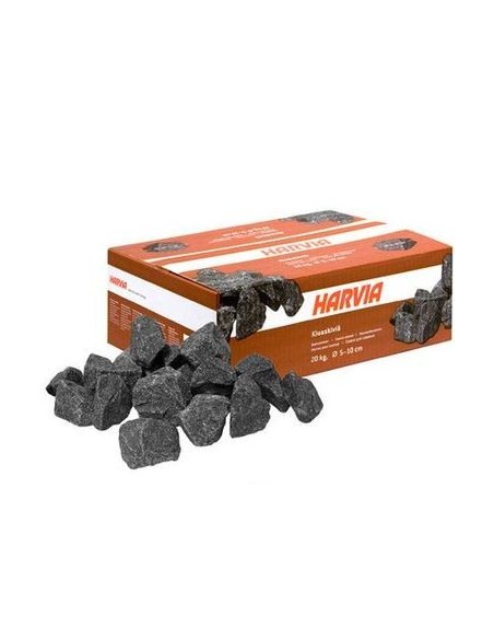 Piedras volcánicas Harvia de 20 kg para sauna (calibre 5-10 cm)