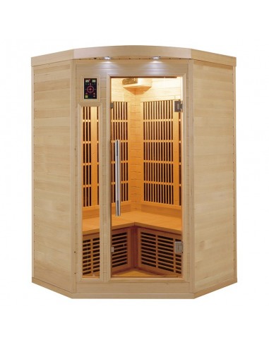 Sauna de Infrarrojos 2C esquina kit fácil montaje Sauna de Infrarrojos 2C esquina kit fácil montaje