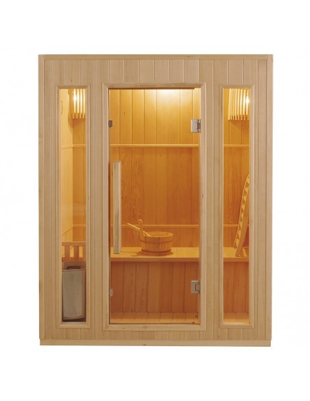 Sauna de vapor ZEN 3 plaza  kit fácil montaje