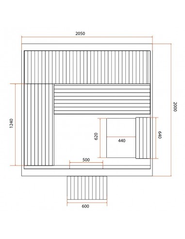Sauna exterior Omega barril 6 personas