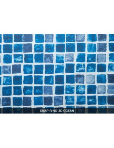 Lámina armada piscinas Proflex | Modelo mosaico azul