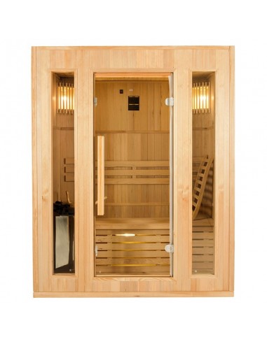 Sauna de vapor ZEN 3 plaza  kit fácil montaje