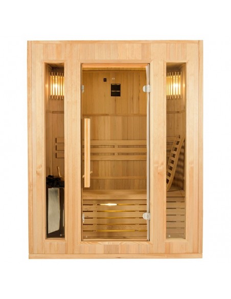Sauna de vapor ZEN 3 plaza  kit fácil montaje