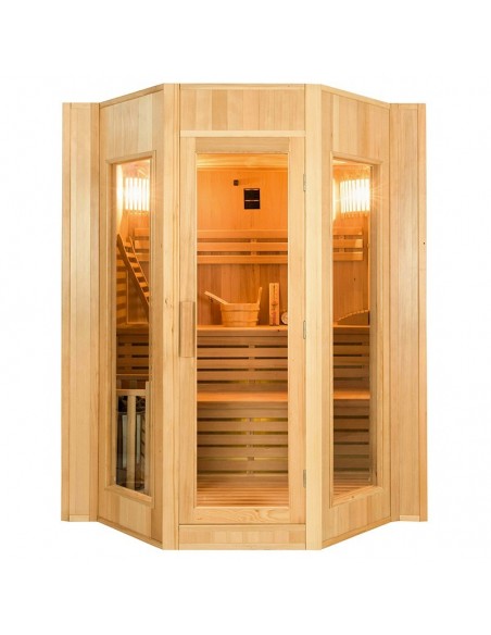 Sauna de vapor ZEN 4 plaza  kit fácil montaje