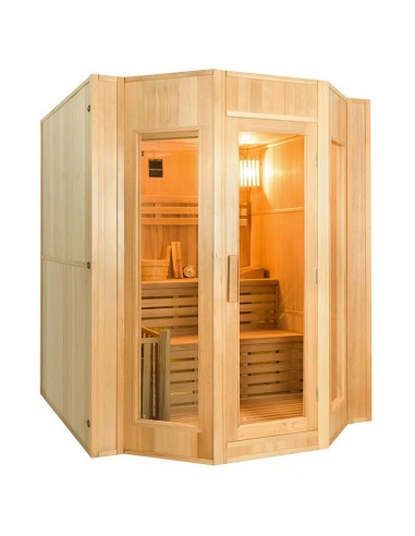 Sauna de vapor ZEN 4 plaza  kit fácil montaje