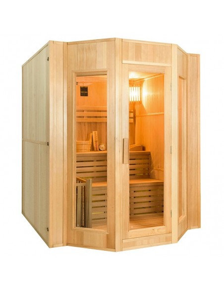 Sauna de vapor ZEN 4 plaza  kit fácil montaje
