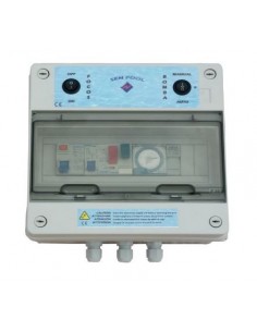 Cuadro eléctrico piscinas filtración + 1 Trafo 100W
