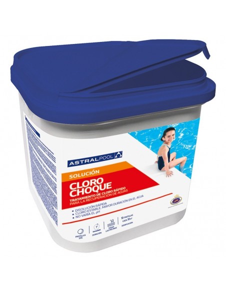 Cloro de choque pastillas 20g piscinas