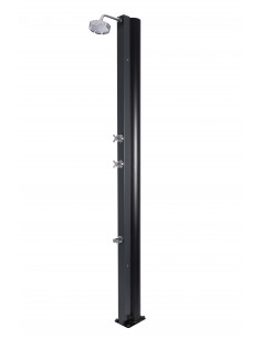 Ducha Solar CRM 30AN-GR Gris Antracita con Lavapiés. Modelo Premium con frontal de acero galvanizado