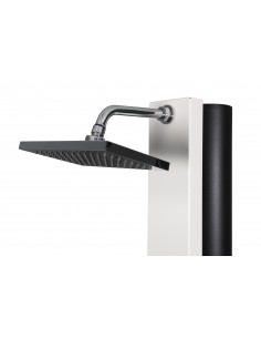 Ducha Solar CRM Watermixer RT Blanca (Diseño Rectangular). Disponible con y sin lavapiés 2