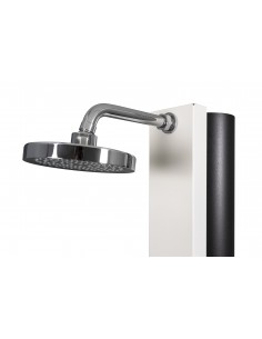 Ducha solar piscina 30 litros con grifo lavapiés CRM modelo Watermixer RD | Frontal blanco 2