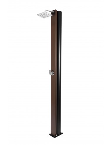 Ducha Solar CRM Watermixer RT Marrón (Diseño Rectangular). Sin lavapiés.