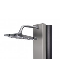 Ducha Solar CRM Watermixer RT Gris Aluminio (Diseño Rectangular). Modelo estándar 2