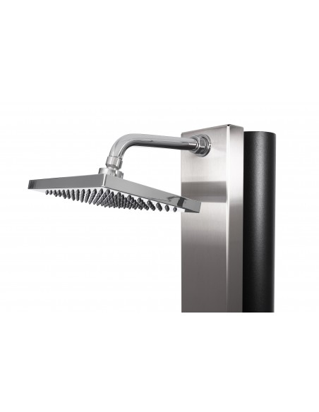 Rociador rectangular 220×150 mm Ducha Solar Watermixer RT 30 litros piscina CRM | Frontal acero inox AISI304