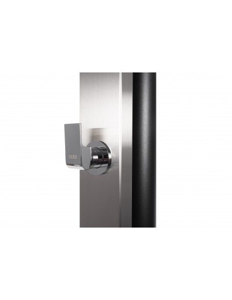 Monomando rectangular Ducha Solar Watermixer RT 30 litros piscina CRM | Frontal acero inox AISI304