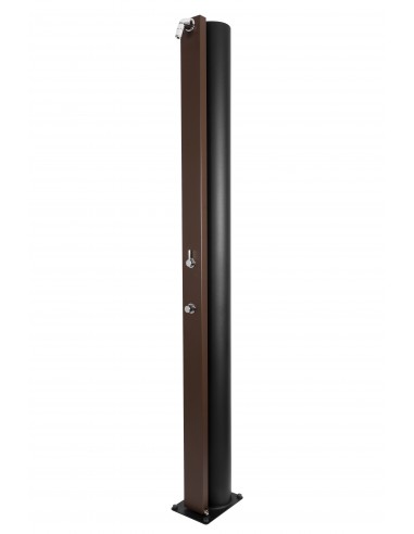 Ducha Solar CRM ULTIMATE Marrón 60 Litros (Gran Capacidad - Pulsadores Temporizados)