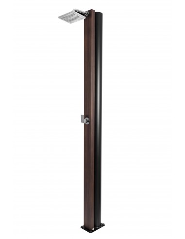 Ducha Solar CRM Serie NATUR con acabado Imitación Madera Walnut (Nogal). Modelo estándar