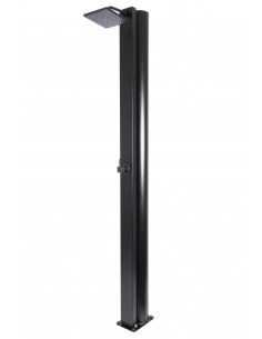 Ducha Solar CRM SQUARE Black Edition 40 Litros (Total Black - Diseño Cuadrado)