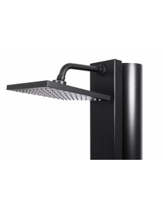 Ducha Solar CRM SQUARE Black Edition 40 Litros (Total Black - Diseño Cuadrado) 2