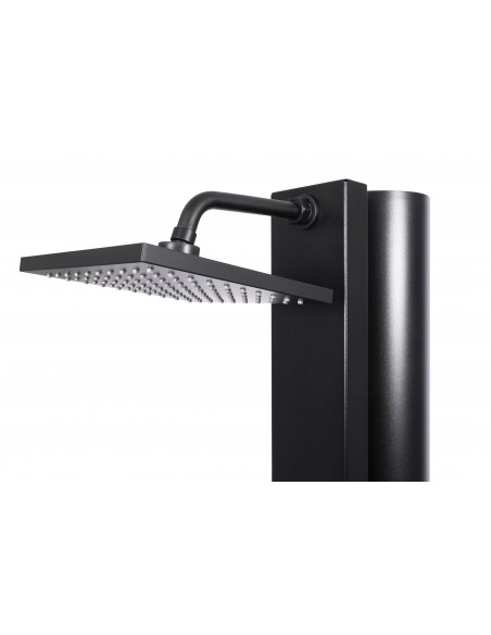 Ducha Solar CRM SQUARE Black Edition 40 Litros (Total Black - Diseño Cuadrado)