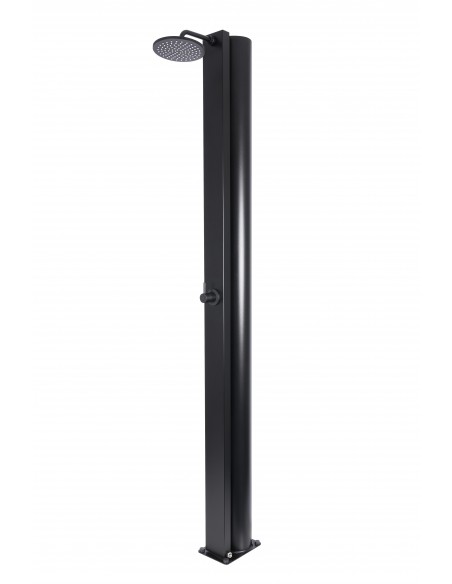 Ducha Solar CRM BOLD Black 40 Litros (Total Black - Diseño Redondo)