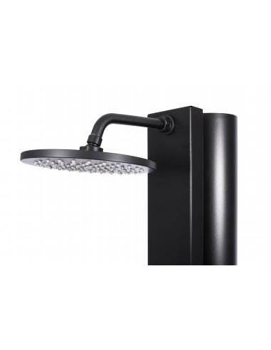 Rociador ducha solar piscina BOLD de 40 litros CRM | Frontal negro