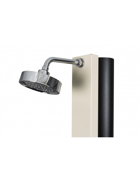 Rociador ducha solar piscina LAND de 30 litros | Frontal marfil