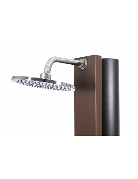 Rociador ducha Solar PULSATE 40 litros piscina CRM | Frontal marrón