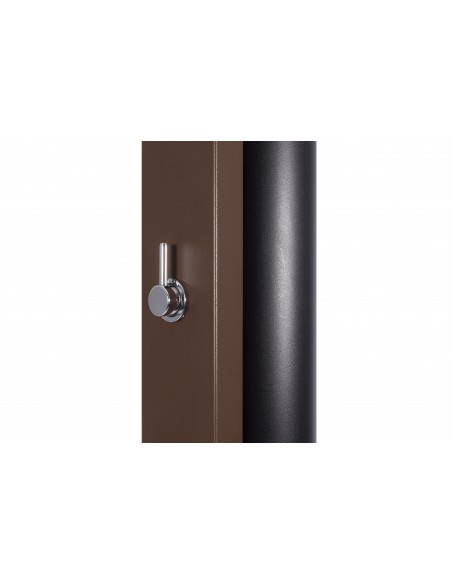 Mezclador ducha Solar PULSATE 40 litros piscina CRM | Frontal marrón