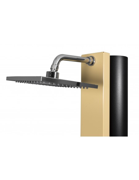 Rociador ducha Solar SQUARE 40 litros piscina CRM | Frontal beige