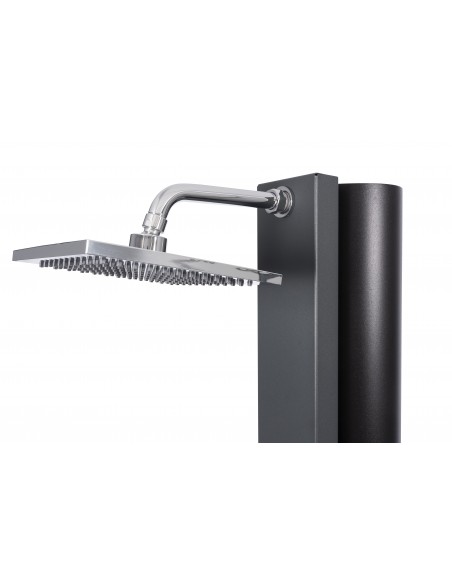 Rociador ducha Solar SQUARE 40 litros piscina CRM | Frontal gris antracita