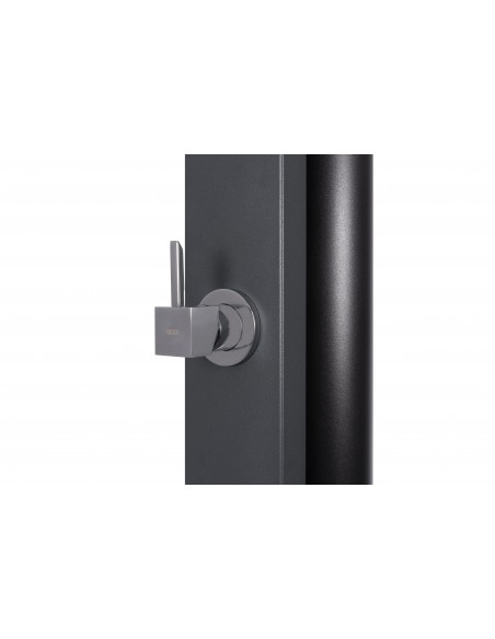 Monomando ducha Solar SQUARE 40 litros piscina CRM | Frontal gris antracita