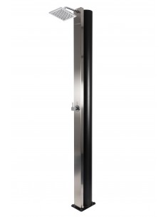 Ducha Solar CRM SQUARE frontal Inox AISI 304 de 40 Litros