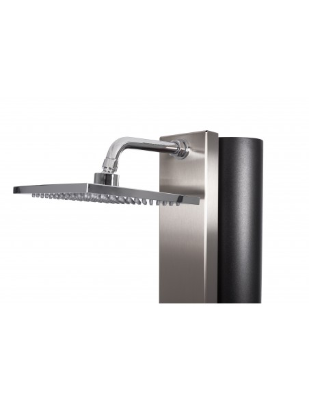 Rociador ducha Solar SQUARE 40 litros piscina CRM | Frontal acero INOX AISI304